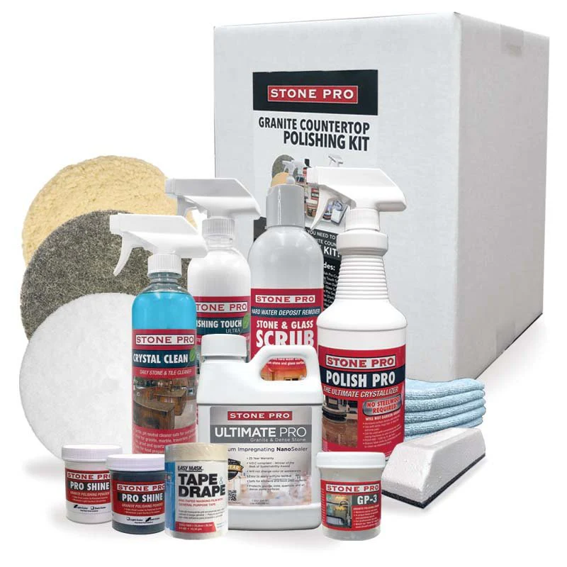 Granite Countertop Deep Clean, Polish & Protect Kit - Sale - Poukt