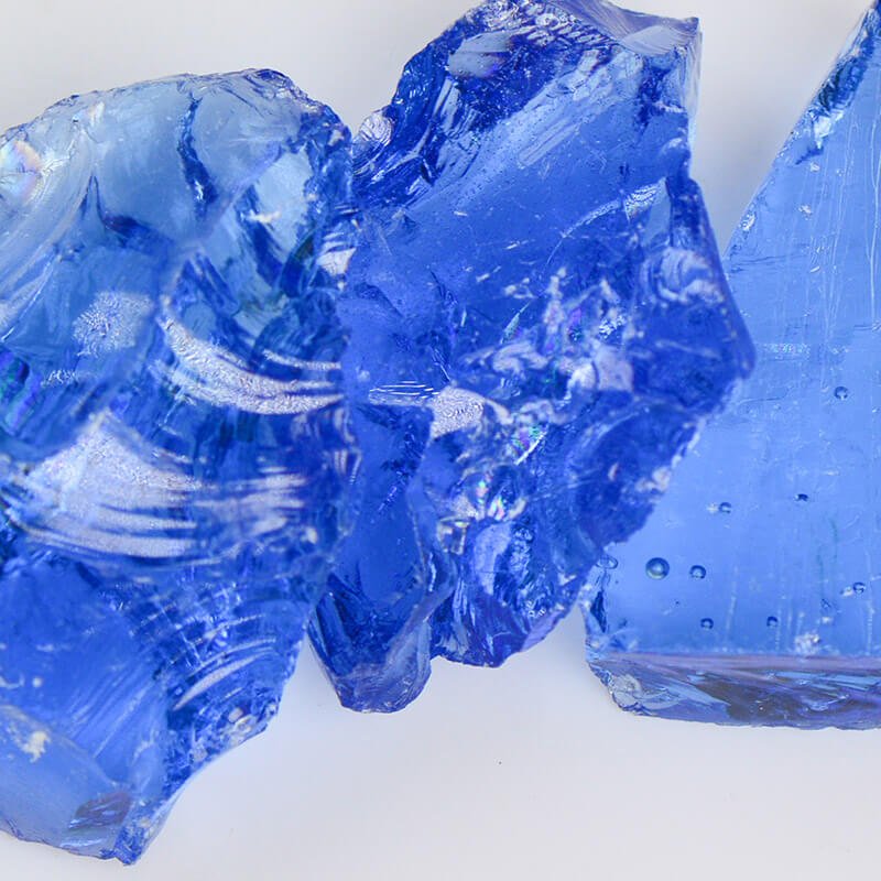 Crystal Blue Landscape Glass - Poukt