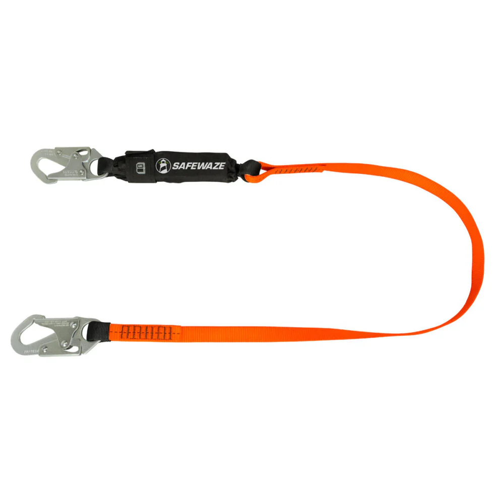 V-Line 6' Energy Absorbing Lanyard: Snap Hook - Poukt