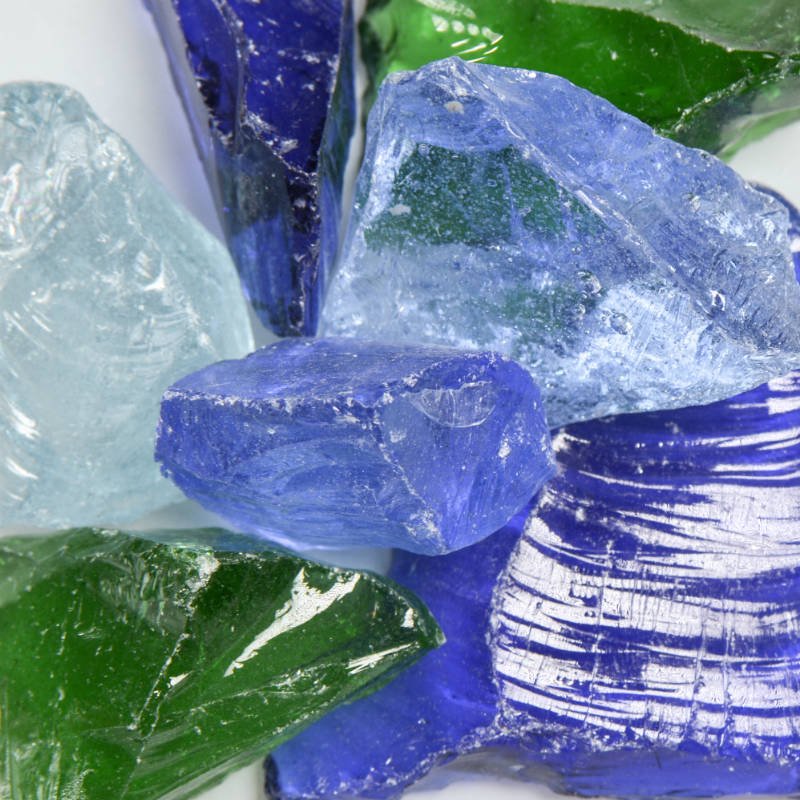 River Mix Landscape Glass - Poukt