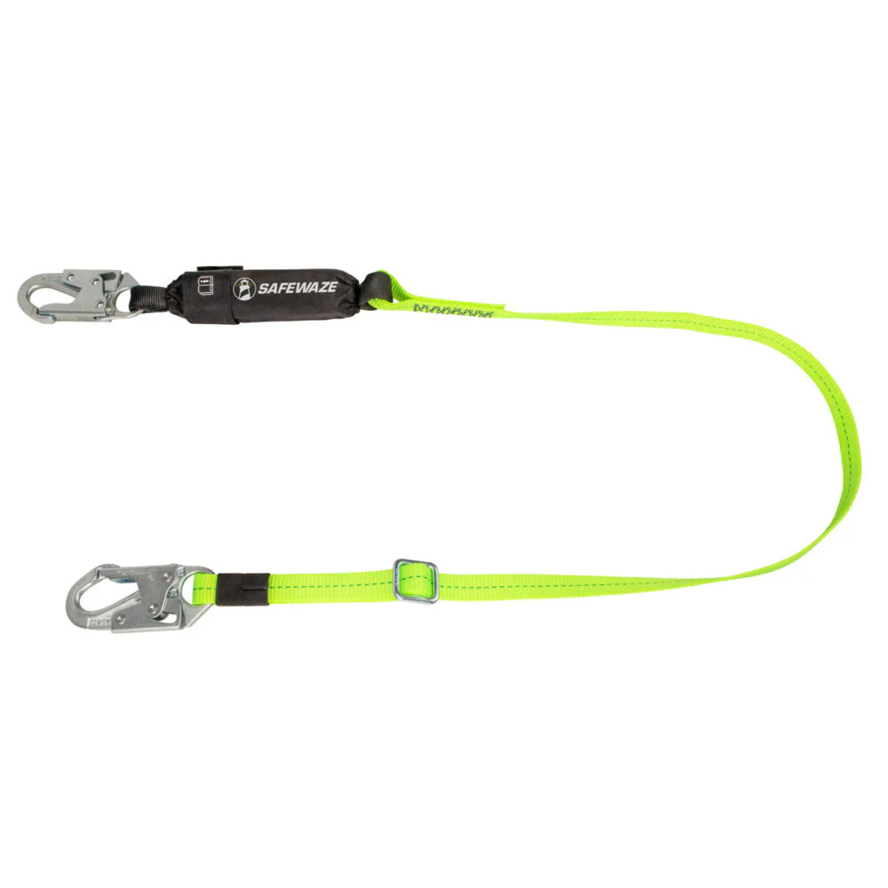 PRO 4  -6   Adjustable Energy Absorbing Lanyard: Snap Hook - Poukt