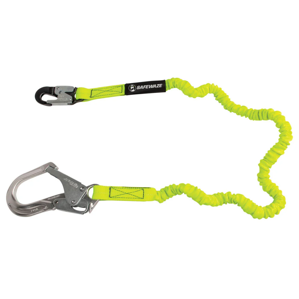 PRO 6   Stretch Internal Energy Absorbing Lanyard: Alu Rebar Hook - Poukt