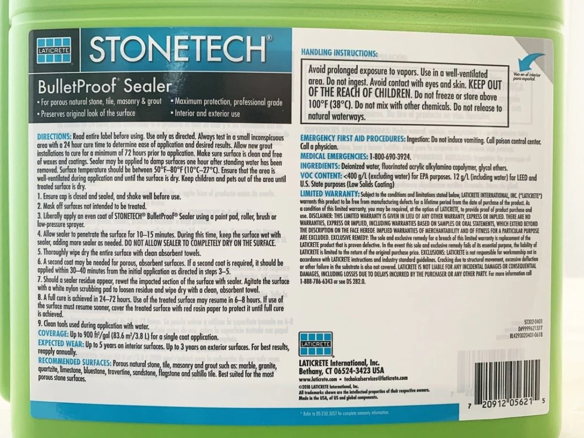 StoneTech Bulletproof Stone Sealer - Poukt