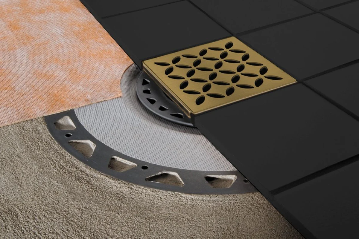 KERDI-DRAIN: Point Drain With Integrated Bonding Flange - Poukt