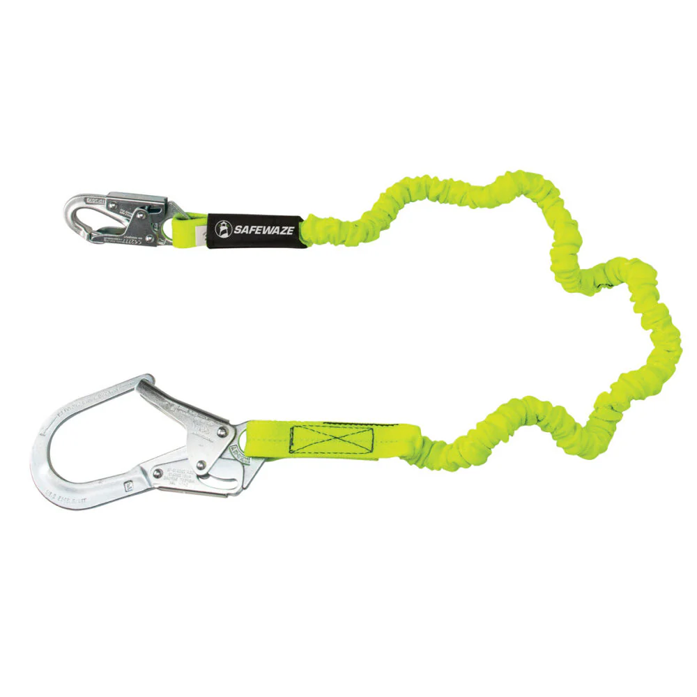 PRO 6   Stretch Internal Energy Absorbing Lanyard: Rebar Hook - Poukt