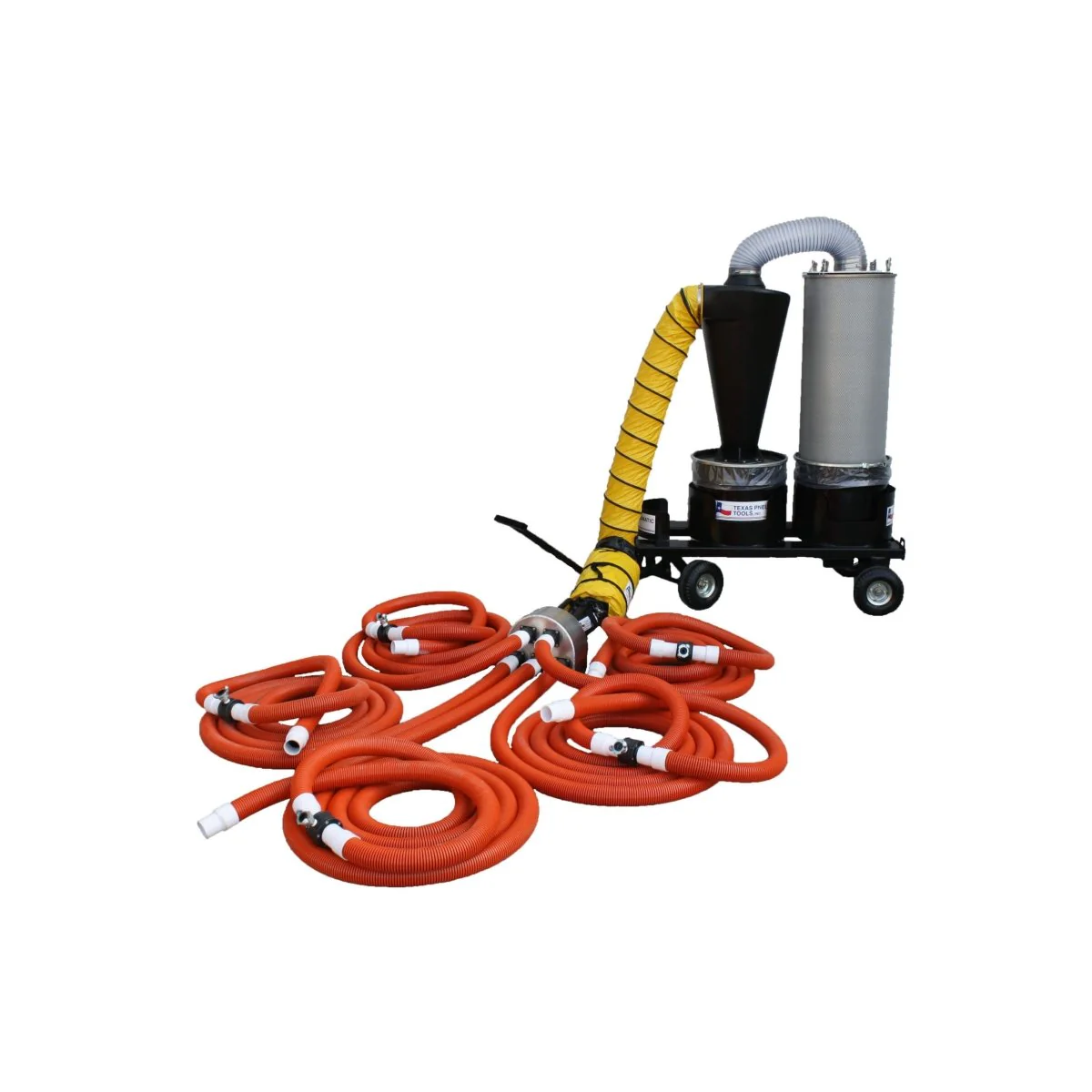 TX-DCS-MU5 - 5 Way, Multi-User, Portable Dust Collection System - Poukt