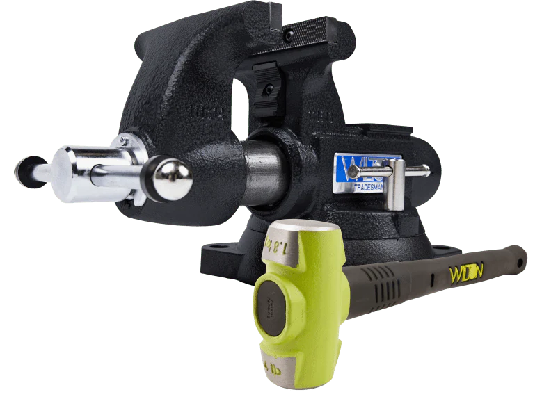 SE Tradesman 1755 Bench Vise and B.A.S.H 20416 Sledge Hammer - Poukt