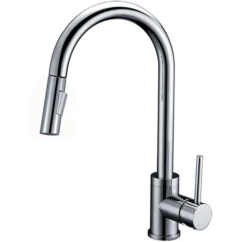 Dakota Sinks 15 7/8 Inch Single Hole Pull-Down Pre-Rinse Kitchen Faucet - Poukt