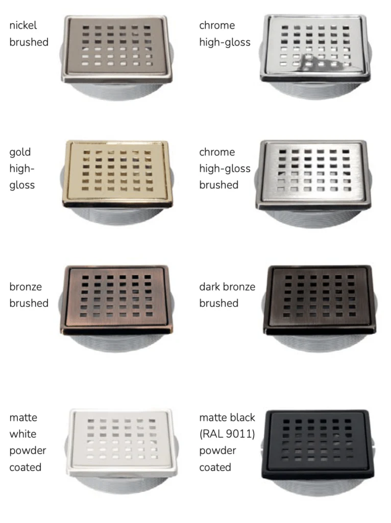 Dural Single Point Shower Drains & Cover - Poukt