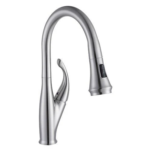 Dakota Sinks Signature 16 1/2 Inch Single Hole Pull-Down Kitchen Faucet - Poukt