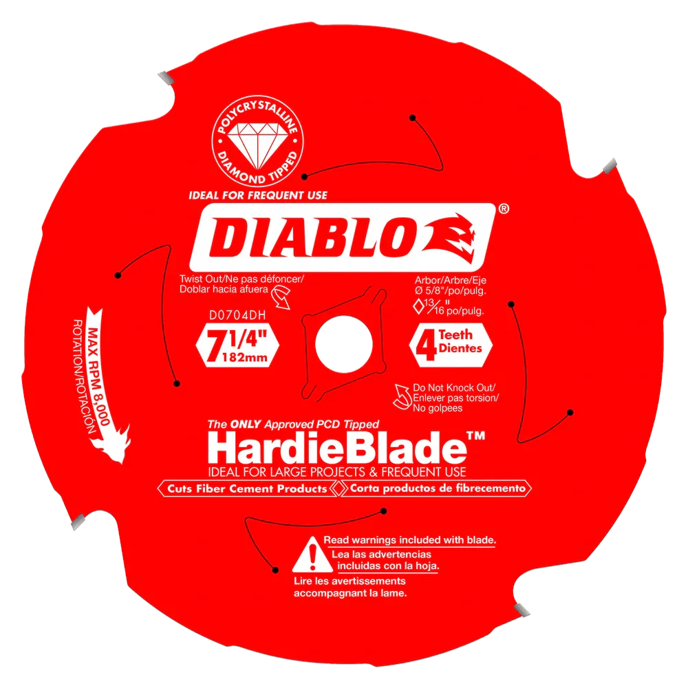 7-1/4 in. x 4 Tooth Fiber Cement - 6 per Order - Poukt