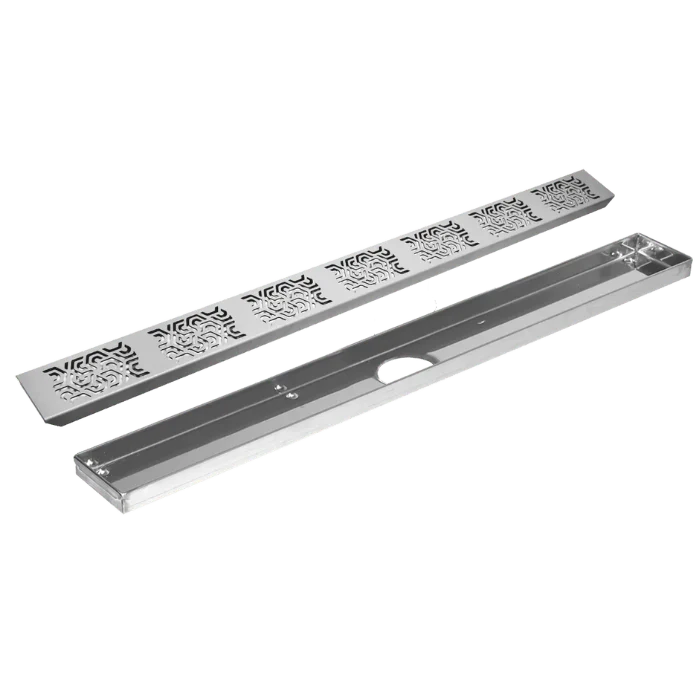 VLMP Drain Channel and Design Grate Penta Stainless Steel Brushed - Poukt