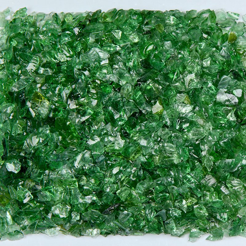 Dark Green Terrazzo Glass - Poukt