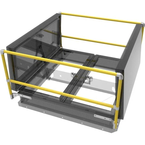 Two-Sided Smoke Vents Safety Railing - Poukt
