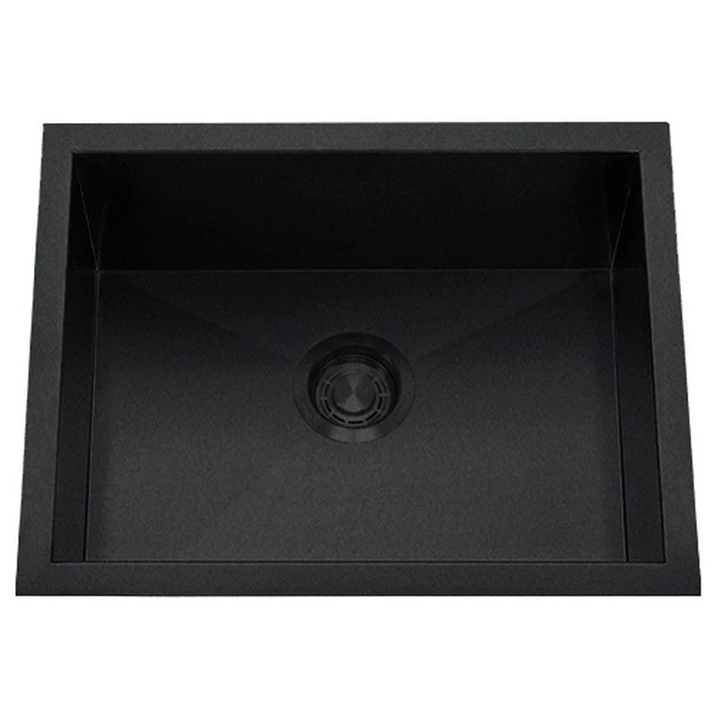 Dakota Sinks DSZ-2318 Signature Z-Series 23 Inch Zero Radius Single Bowl Undermount Stainless Steel Kitchen Sink with Bottom Grid - Poukt