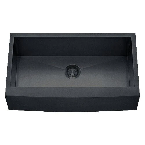 Dakota Sinks DSZ-A3020 Signature Z-Series 30 Inch Zero Radius Single Bowl Apron Front Stainless Steel Kitchen Sink with Bottom Grid - Poukt