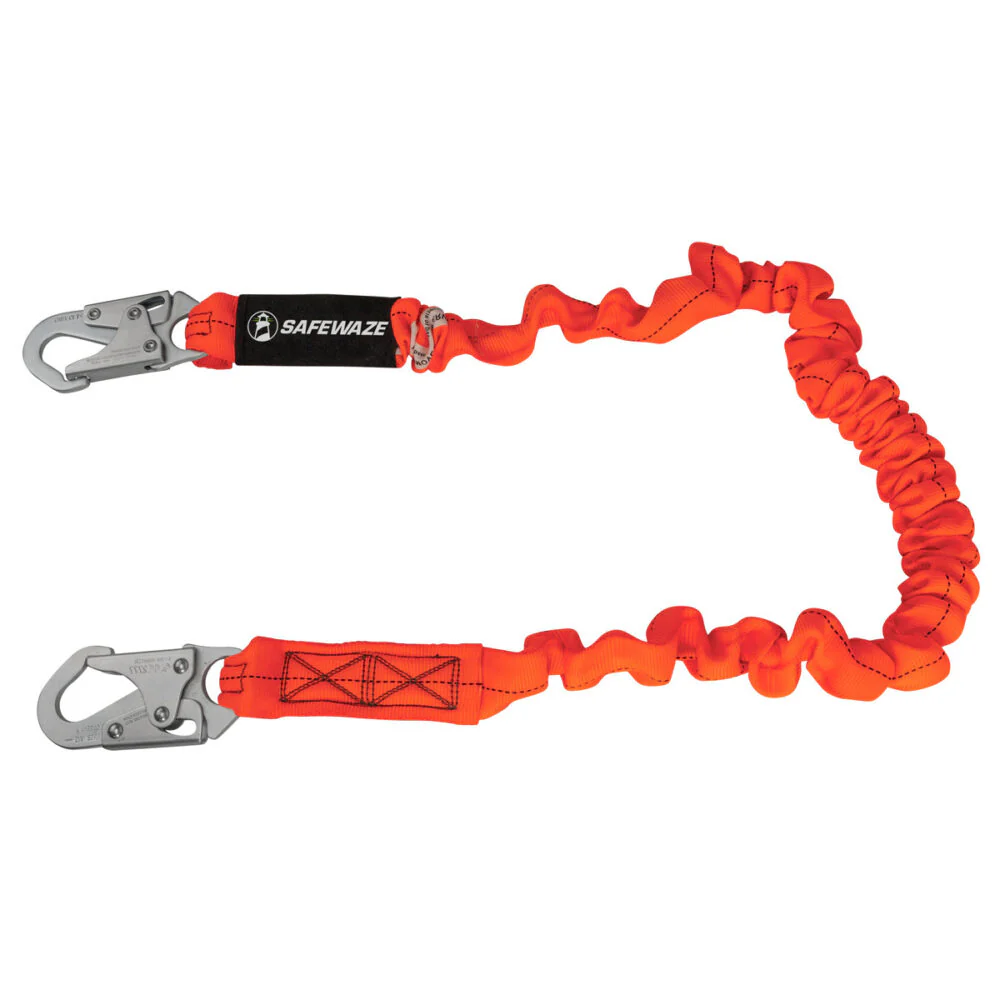 V-Line 6   Stretch Internal Energy Absorbing Lanyard: Snap Hook - Poukt