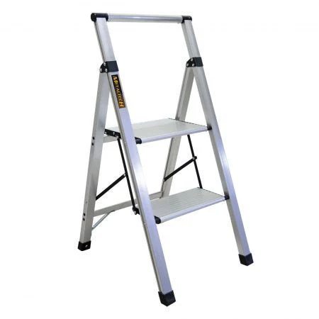 2-Steps Ultra-Flat Aluminum Stepstool - Poukt