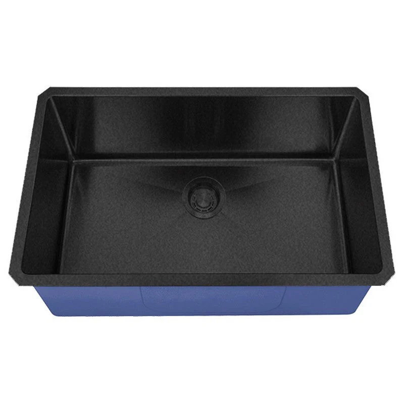 Dakota Sinks DSM-3018 Signature M-Series 30 Inch Micro Radius Single D-Bowl Undermount Kitchen Sink with Bottom Grid - Poukt