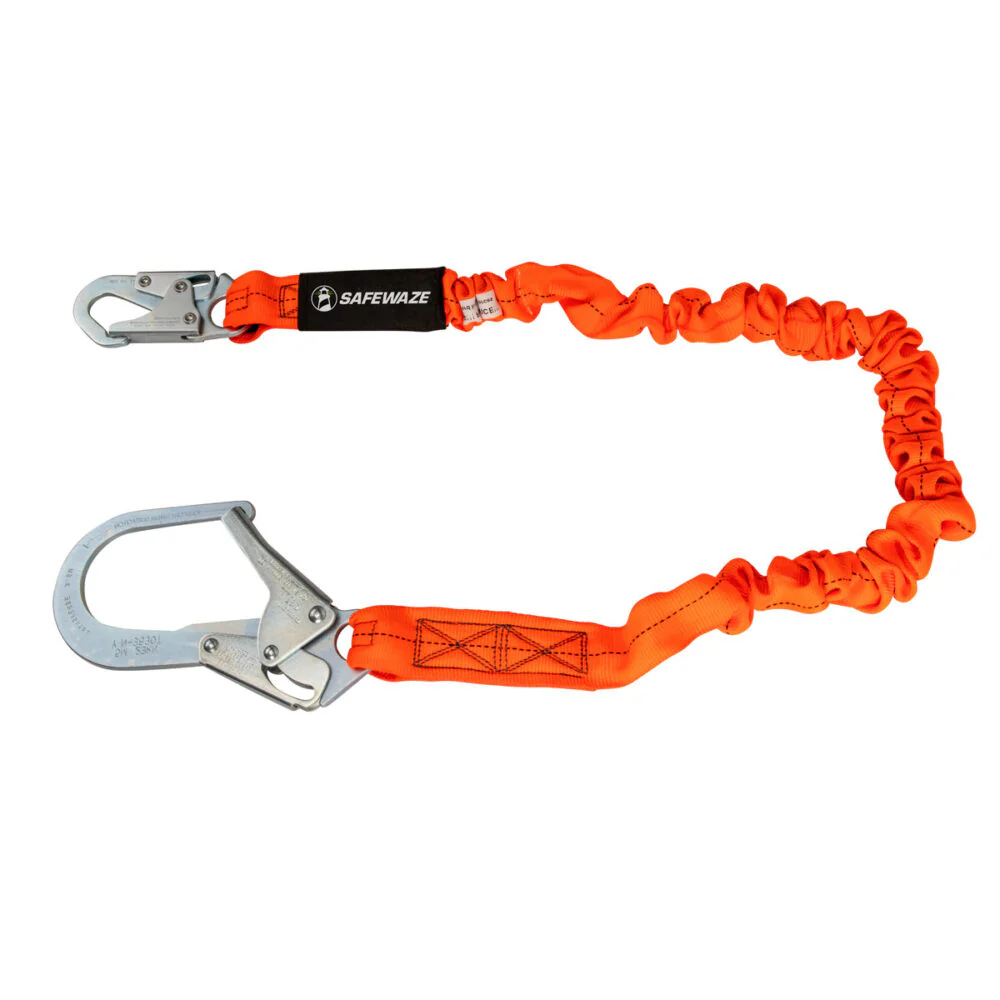 V-Line 6   Stretch Internal Energy Absorbing Lanyard: Rebar Hook - Poukt