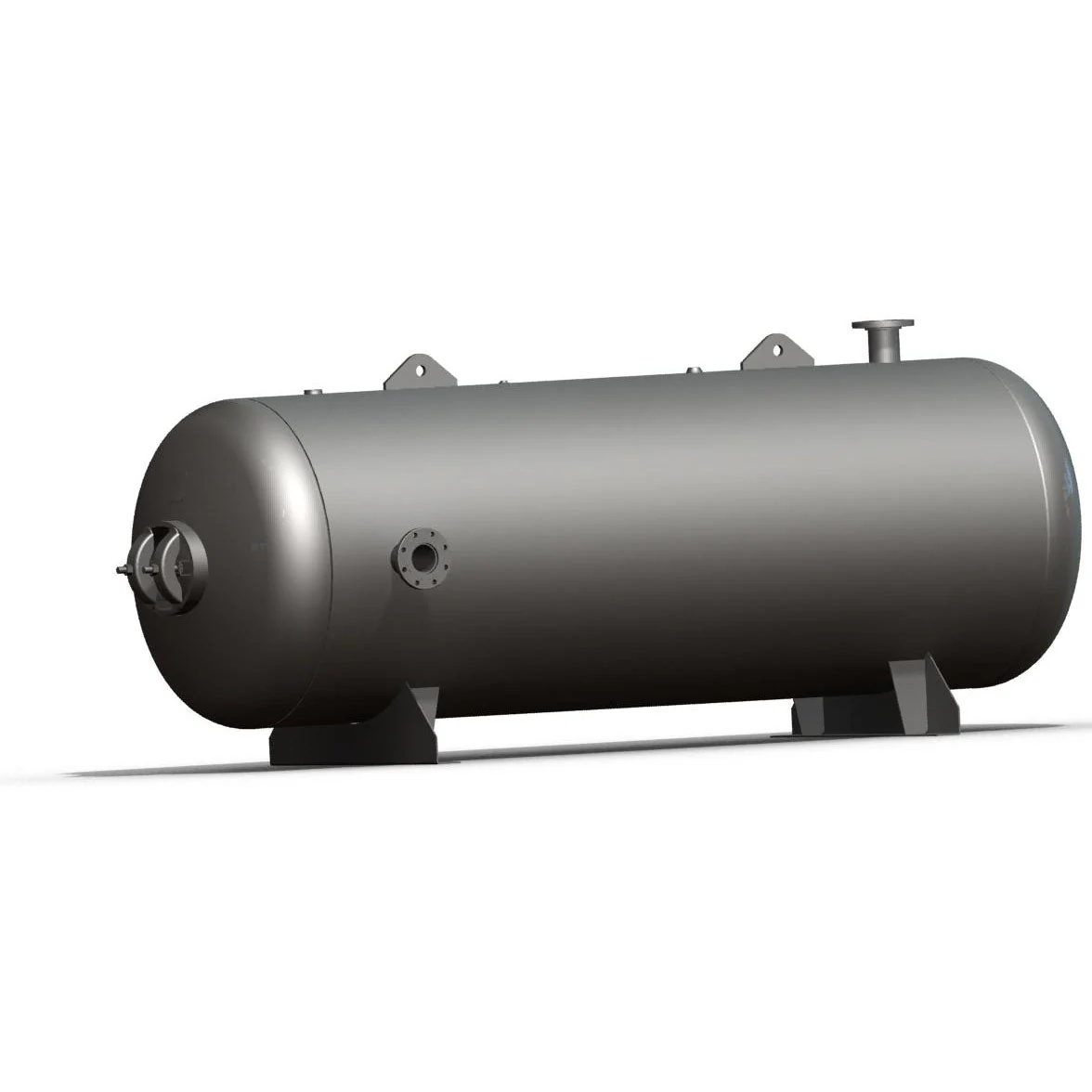 240ARH200 - 240 Gallon Horizontal Air Receiver Tank - Poukt