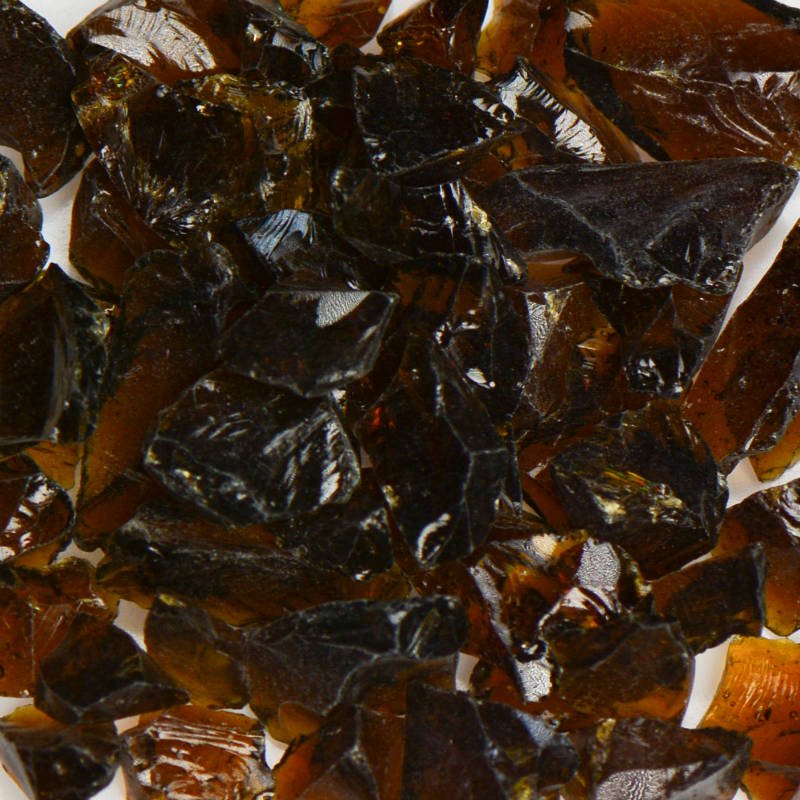 Amber Brown Terrazzo Glass - Poukt