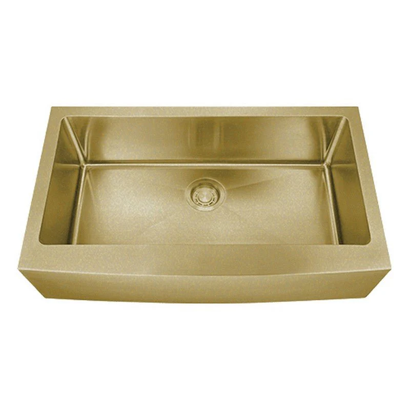 Dakota Sinks DSM-A3620 Signature M-Series 36 Inch Micro Radius Single Bowl Apron Front Kitchen Sink with Bottom Grid - Poukt