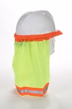 ANSI Mesh Hard Hat Neck Shade w/ Reflective (12 Count) - Poukt