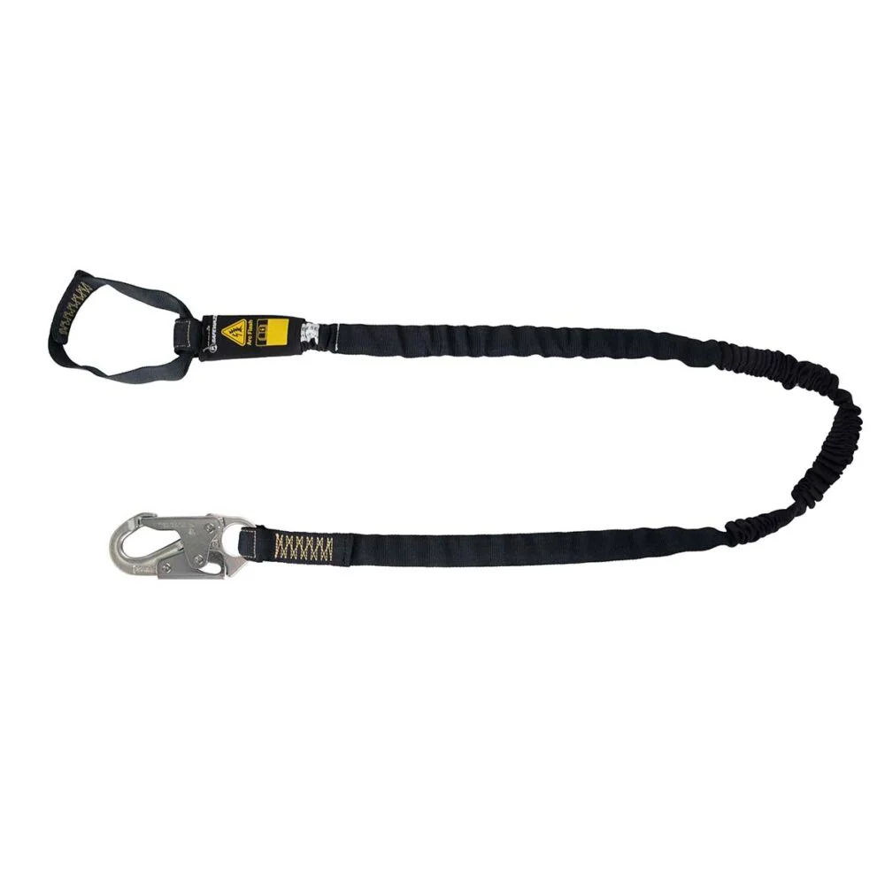 Arc Flash 6   Internal Energy Absorbing Lanyard: Aramid, Soft Loop, Snap Hook - Poukt
