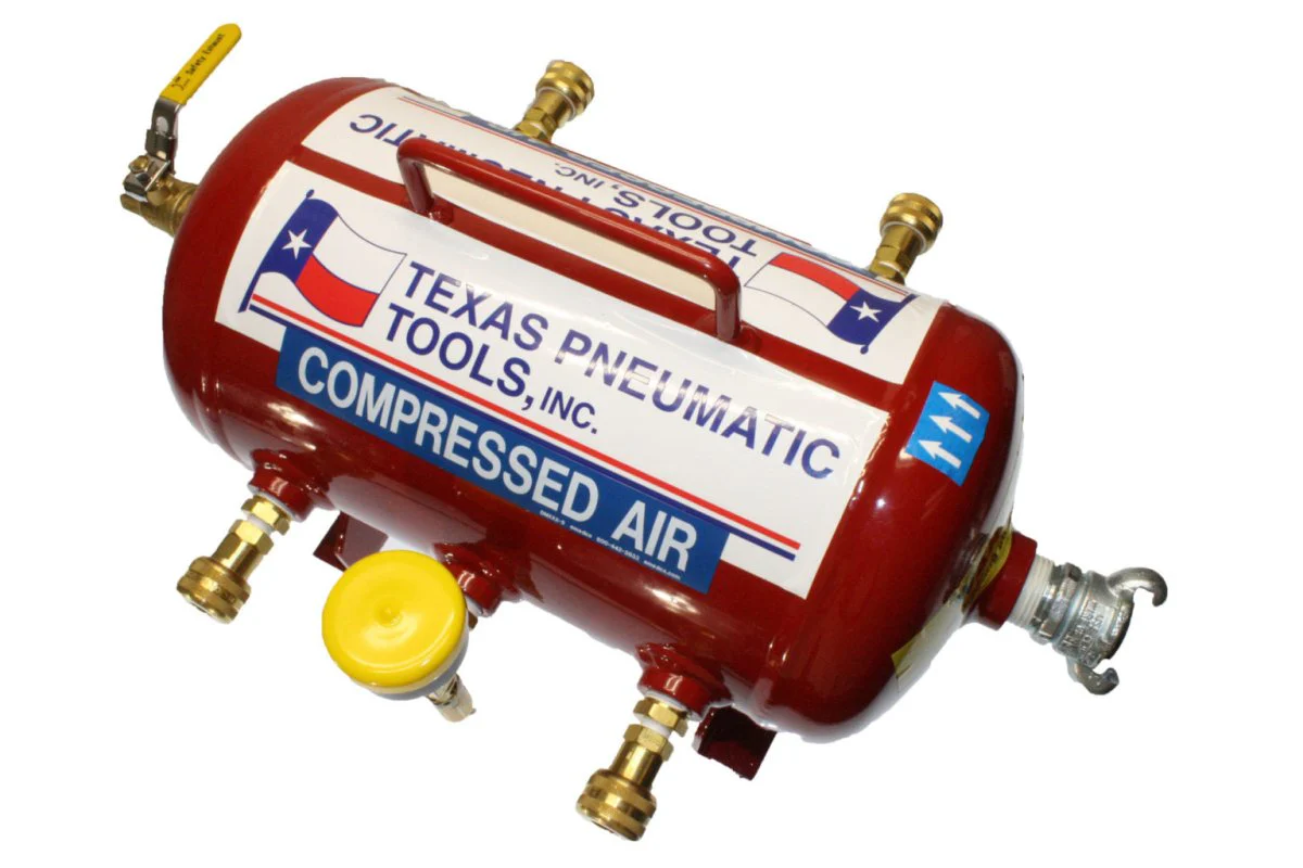 X-3AMF-TQC(1/4) - Air Manifold (2.5 Gal, ASME Tank w/ 1/4