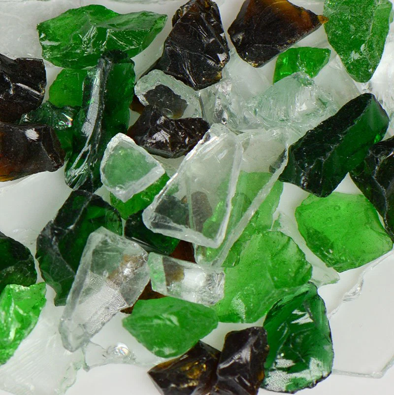 Earthtone Mix Fire Glass - Poukt