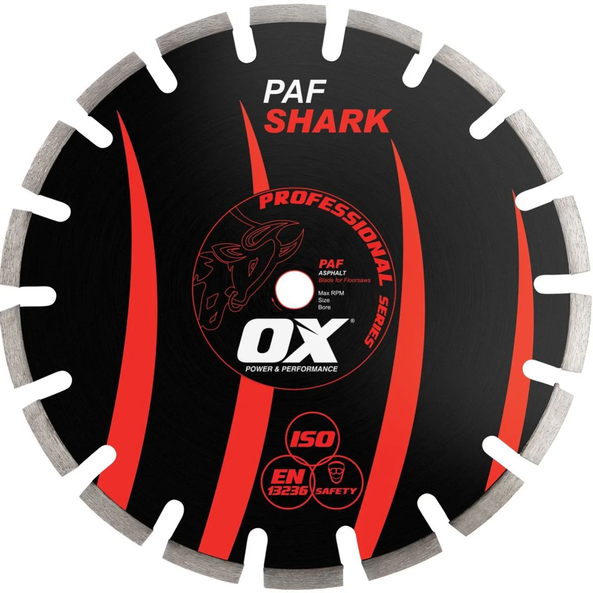 Ox Pro Asphalt Walk Behind Saw Diamond Blade - Poukt