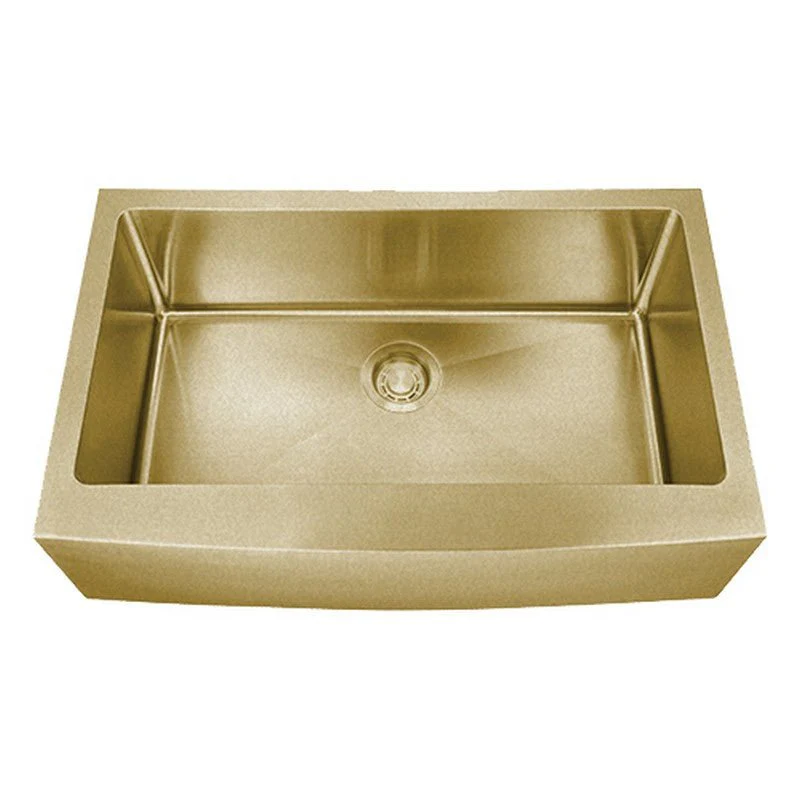 Dakota Sinks DSM-A3320 Signature M-Series 33 Inch Micro Radius Single Bowl Apron Front Kitchen Sink with Bottom Grid - Poukt