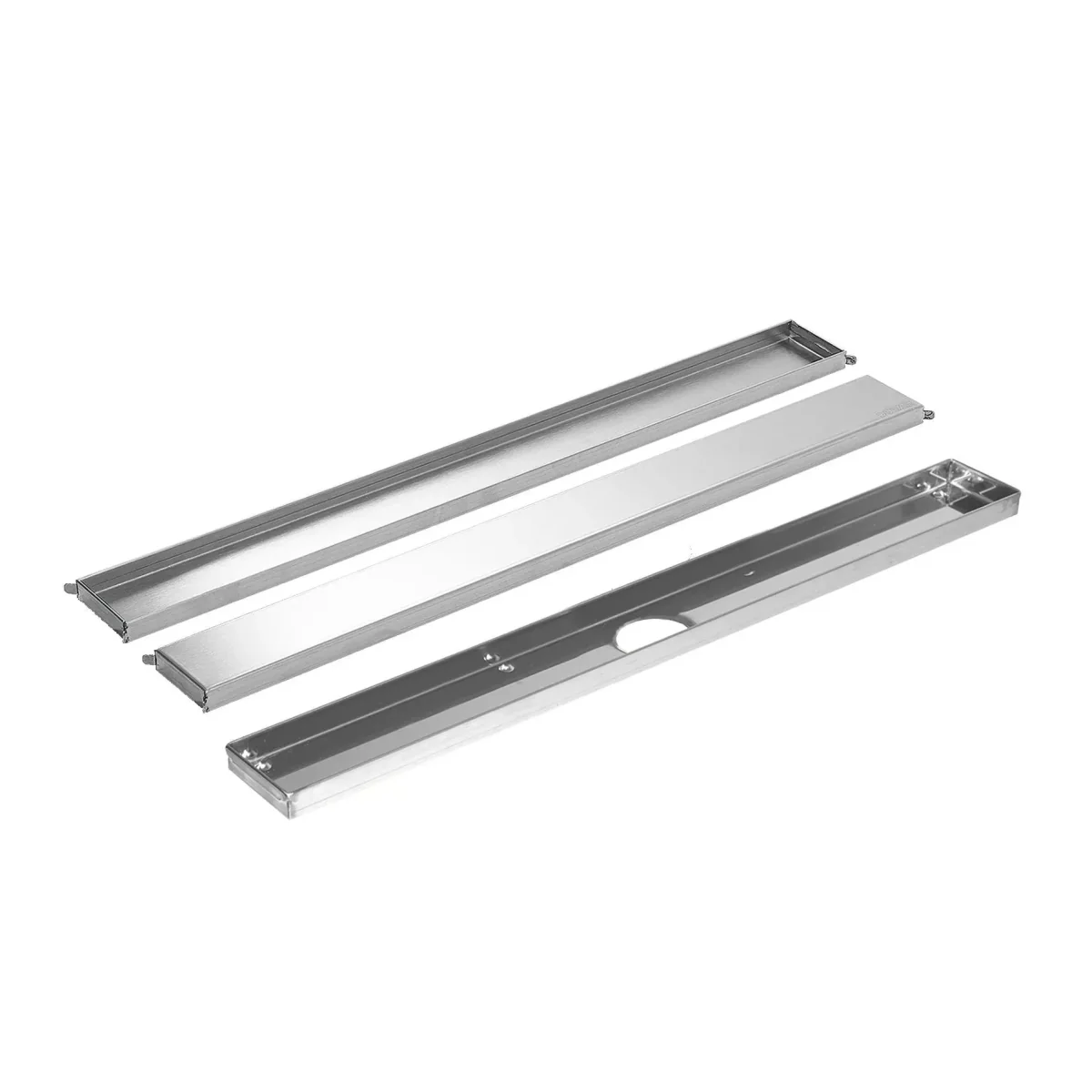 VLMD Drain Channel and Design Grate Doubleface Stainless Steel Brushed - Poukt