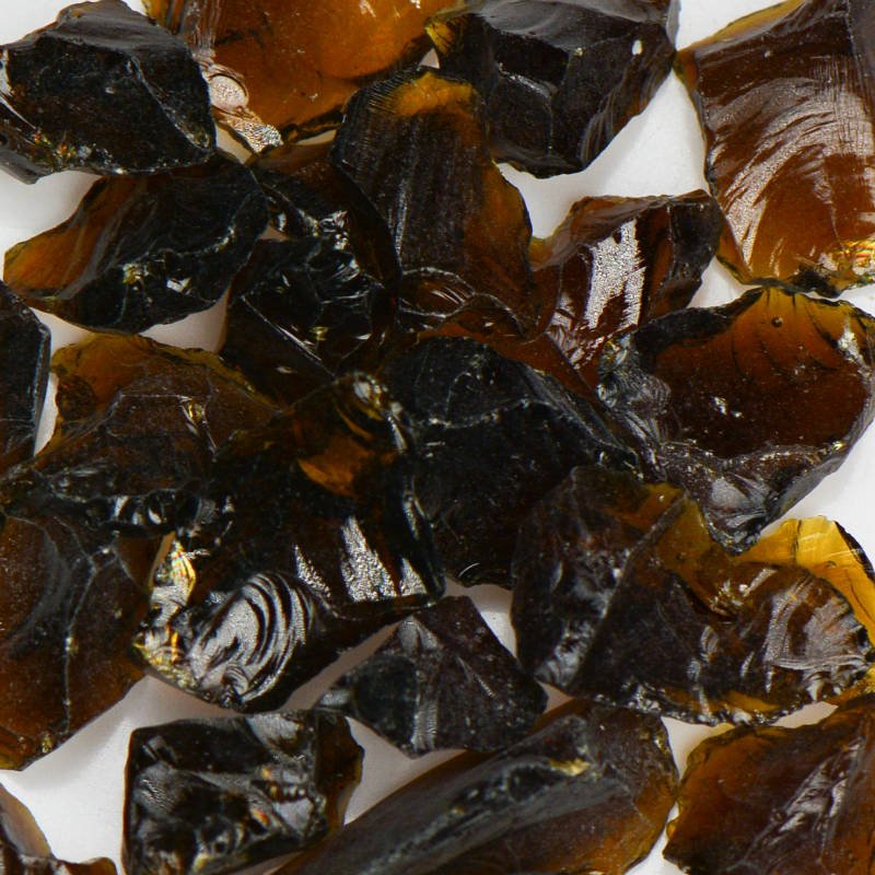 Amber Brown Fire Glass - Poukt