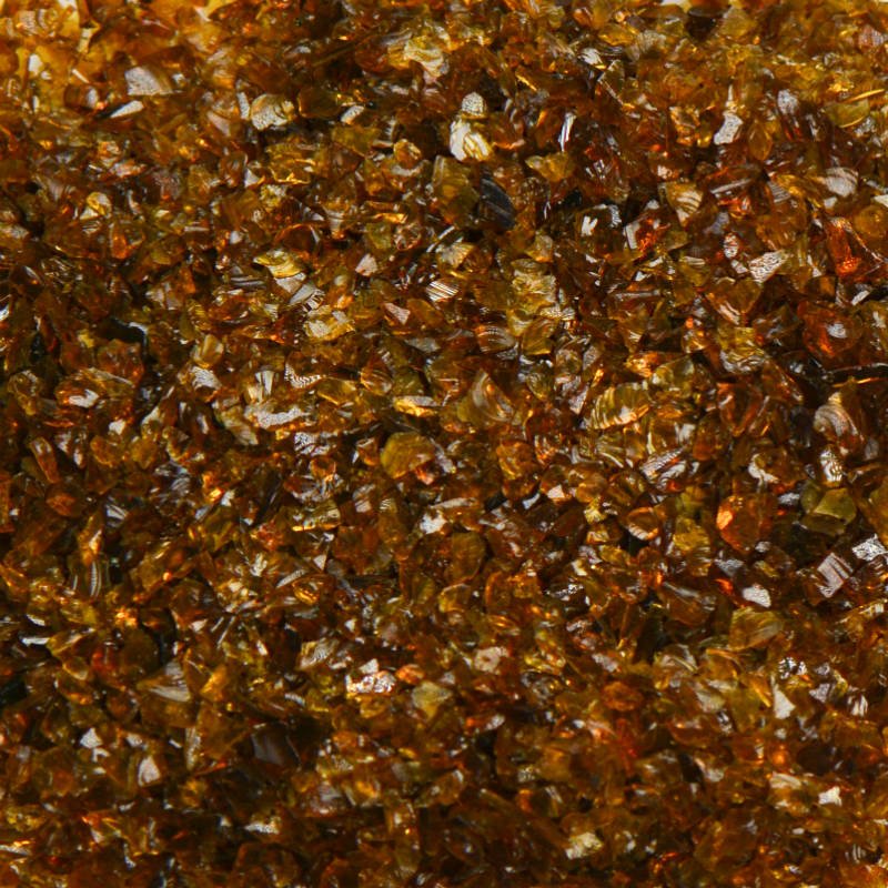 Amber Brown Terrazzo Glass - Poukt