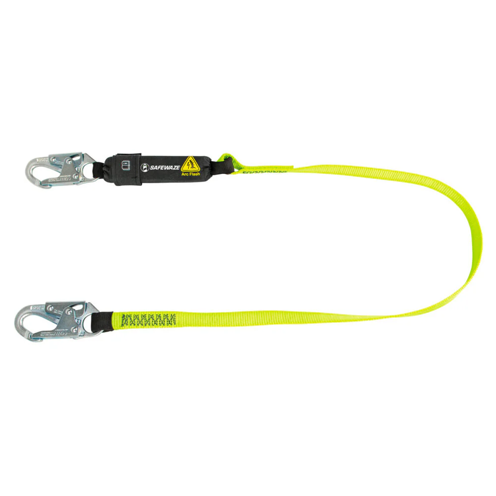 Arc Flash 6   Energy Absorbing Lanyard: Snap Hook - Poukt