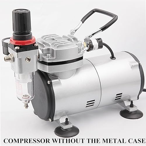 Fengda AS-18B - Professional Airbrush Mini Kompressor / 4 Bar/Kompakt mit Manometer, Druckminderer - Poukt