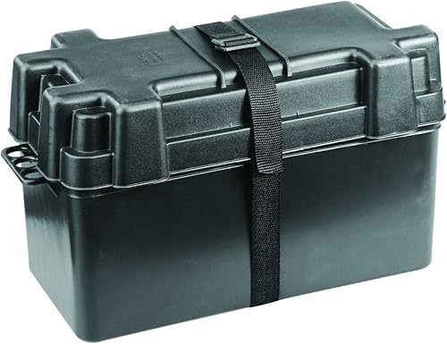 NuovaRade Boîtier de Batterie jusqu'à 120 Ah Dimensions internes Noir 38,6 x 17,5 x 22,6 cm - Poukt