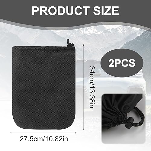1 Paire Housse de Rétroviseur Latéral de Voiture Couverture de neige Protection contre le gel Couverture de rétroviseur de voiture Couverture de protection contre la neige - Taille universelle - Poukt