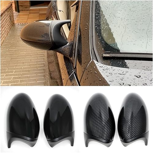 NSNGPAFACZ M3 Style 2x Cover Miroir E90 Capuchon de couverture de rétroviseur de voiture E90 convient for BMW E90 E91 PRE-LCI 2005-2007 E92 E93 2006-2009 E80 E81 E87 Rétroviseurs et housses de voiture - Poukt