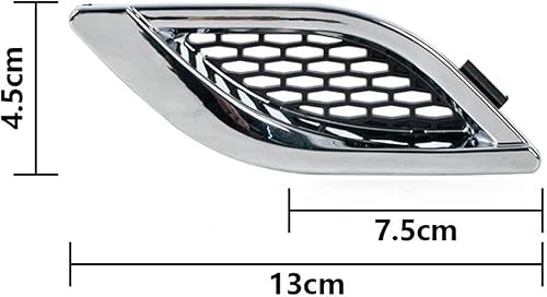 Nonuiny pour Maserati pour Quattroporte 2014-2020 Grille Latérale Avant De Voiture Prise d'air Aile Aérations Grille Accessoires 670010339 670010340 Calandre Avant Grille(côté Droit) - Poukt