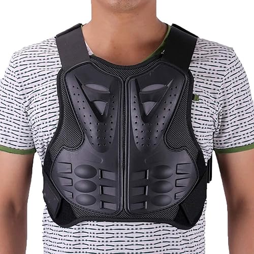 Armure Moto Gilet Protection Équipement Protection Colonne Vertébrale Armure Dorsale, pour Moto Cross Scooter VTT Enduro Patinage Skate Snowboard, pour Homme et Femme - Poukt