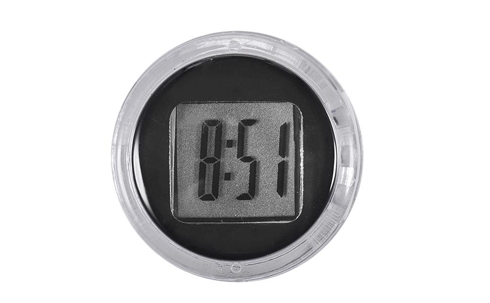 Montre adhésive, Horloge de moto à montage sur moto, Montre de tableau de bord horloges numériques
