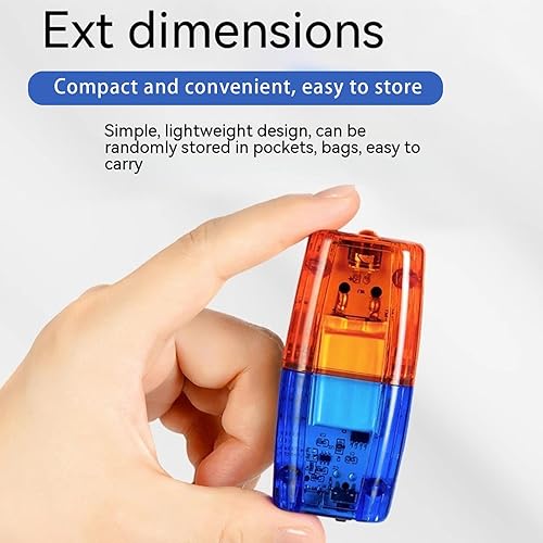 Clip LED étanche, lumière clignotante de sécurité, stroboscope rouge bleu, lampe rechargeable par USB, lumière d'avertissement d'épaule, stroboscopique rouge bleu, lampe à clip transparente, - Poukt