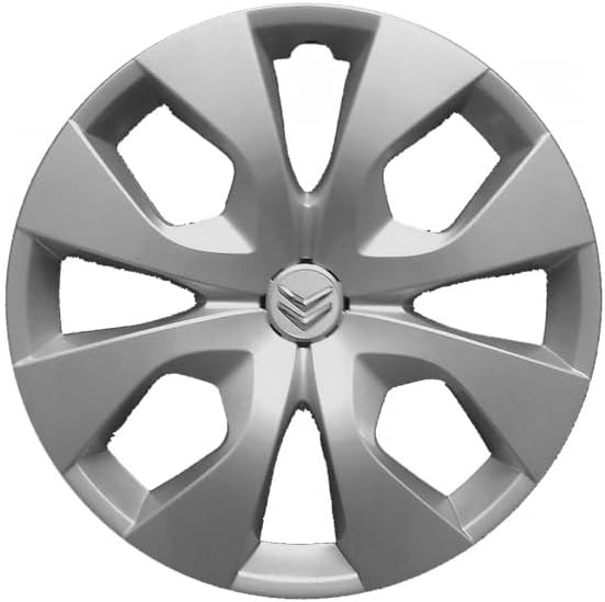Kit de 4 enjoliveurs adaptables – pour Citroen C3 Picasso – Diamètre 16' – avec Logo chromé – Non d'origine - Poukt