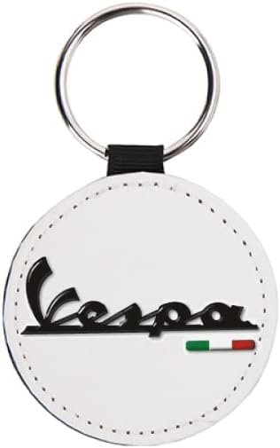 La Ruotante Porte-clés en acier adapté pour scooter Vespa drapeau italien 50 époque antique + jeton chariot - Poukt