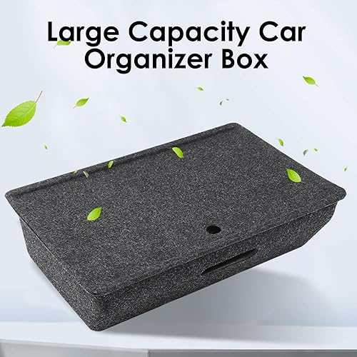 Riloer Boîte de rangement sous le siège,Étui organisateur de grande capacité, support de tiroir de voiture,Poubelle de voiture - Poukt