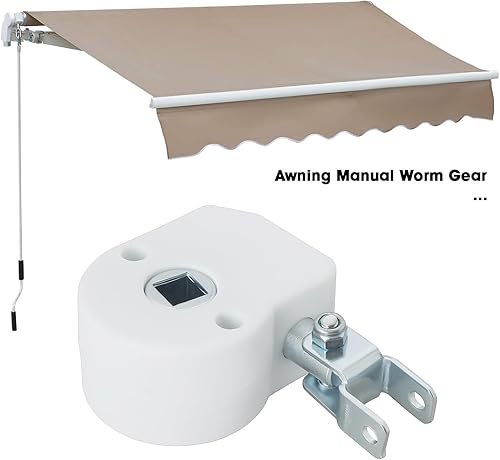 Create idea 1 Engrenage à Vis sans Fin Manuel pour Auvent 5x4x2,5cm Compatible avec La Plupart des Modèles d'auvent Pièces de Rechange pour Auvent Engrenage Manuel pour Auvent Pièces pour Pare-soleil - Poukt