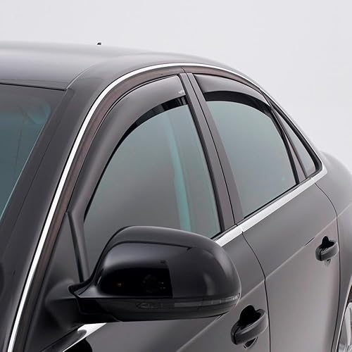 ClimAir Déflecteurs latéraux Master Noir (arrière) compatible avec Renault Austral 2022 - Poukt